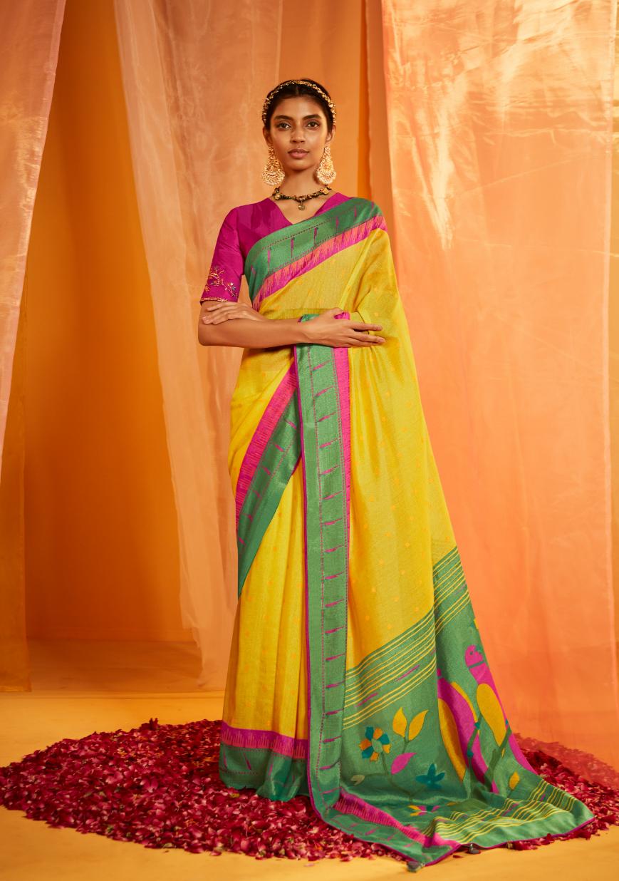 Shop Banarasi Paithani Silk Sarees Online | Pure Silk | best price - Sacred  Weaves