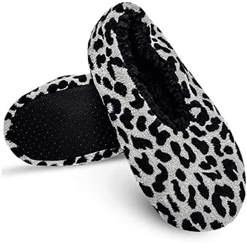 Leopard Sherpa Lined Slippers