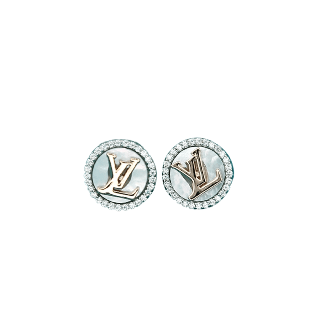 Louis Vuitton LV Initials Iconic Earrings Gold