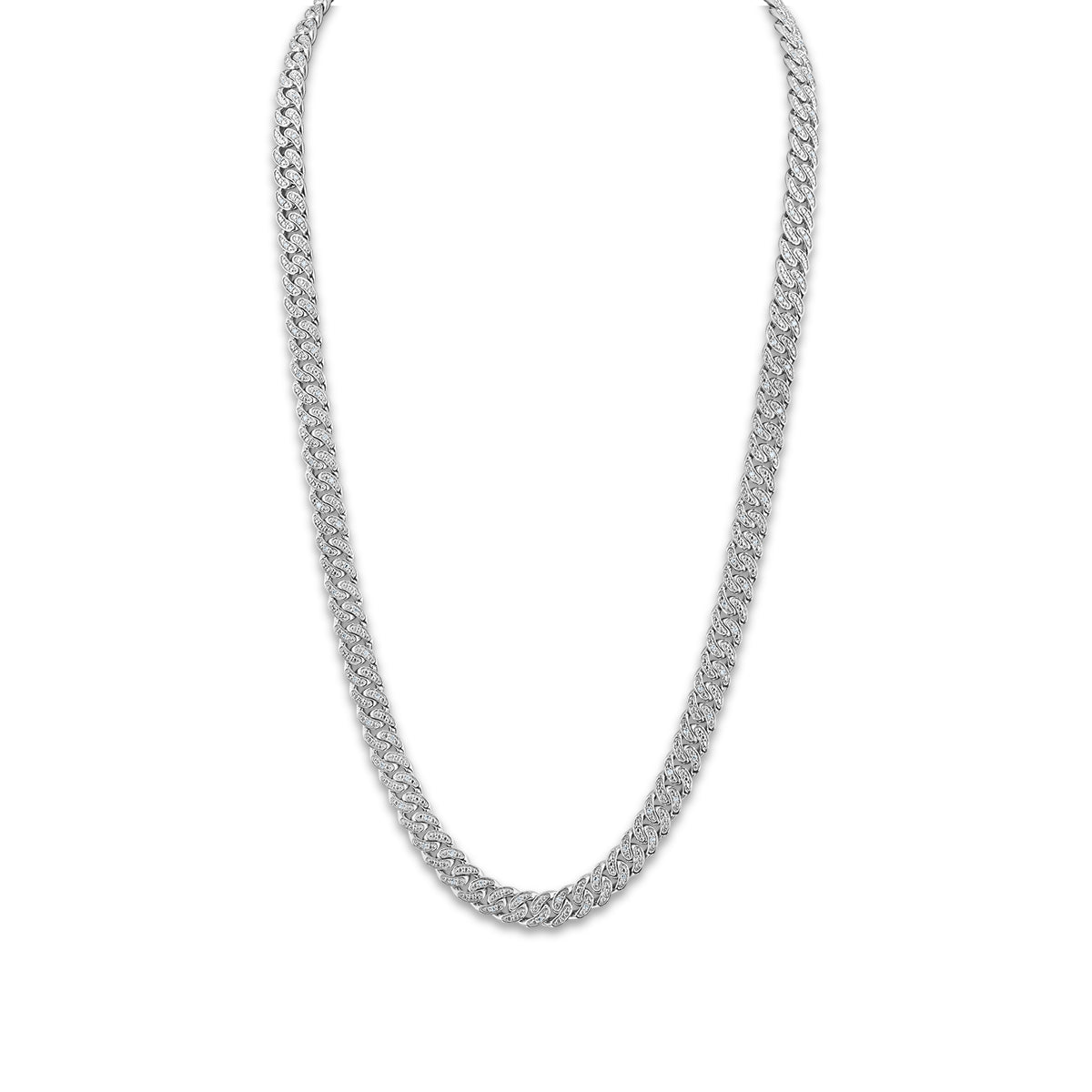 Sterling Silver Diamond Cut Link Chain Necklace - A New Day™ Silver