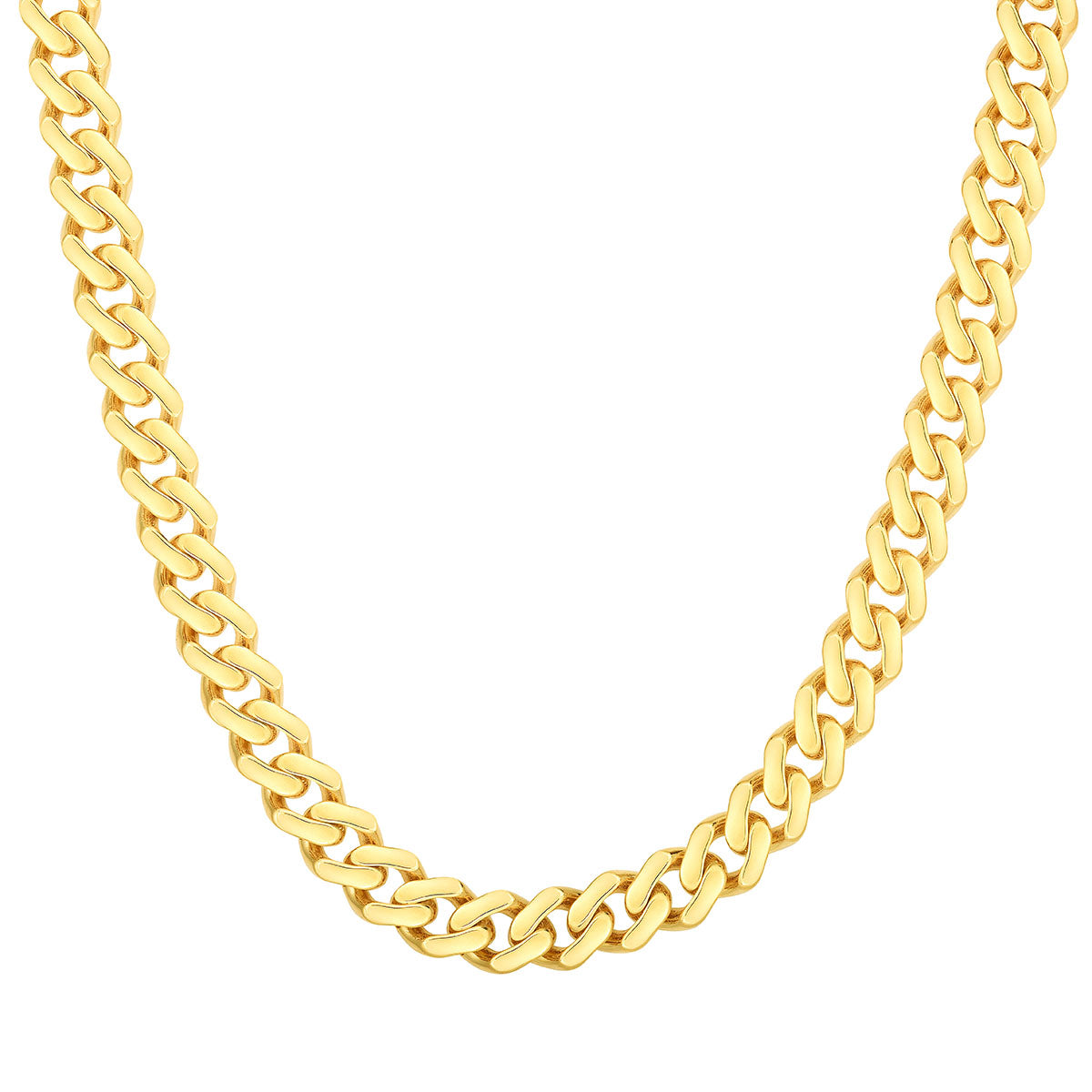 1 Ct. T.W. Diamond Cuban Link Chain Necklace in Sterling Silver with 14K Gold Plate – 22