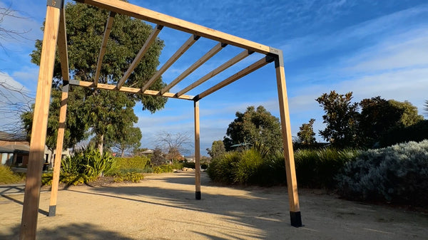 wood pergola