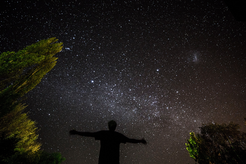 stargazing man