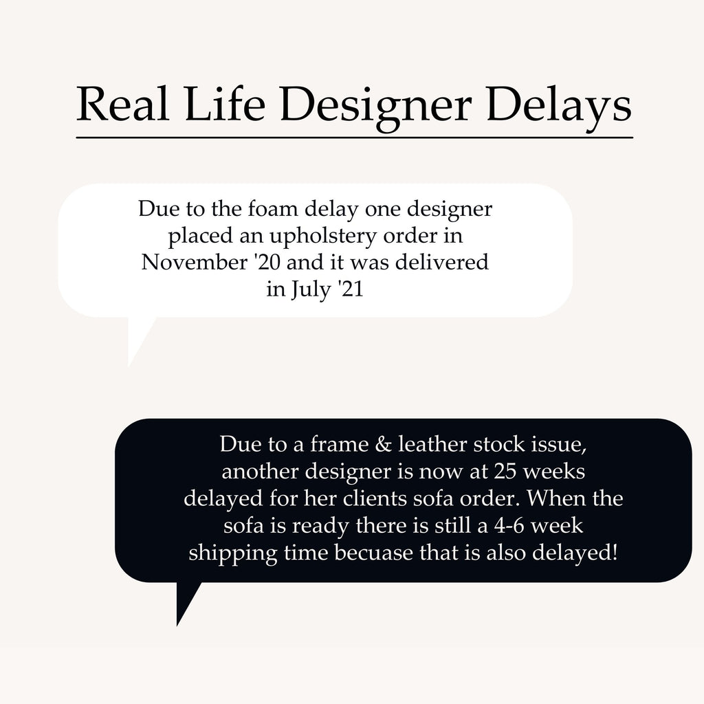 real life designer delays