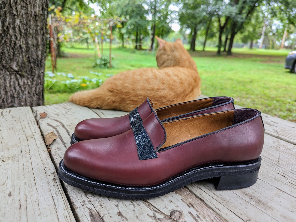 Calf and Stingray Loafers