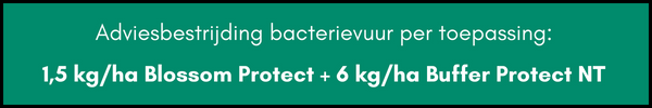 Advies toepassing Blossom Protect tegen bacterievuur - Andermatt Nederland