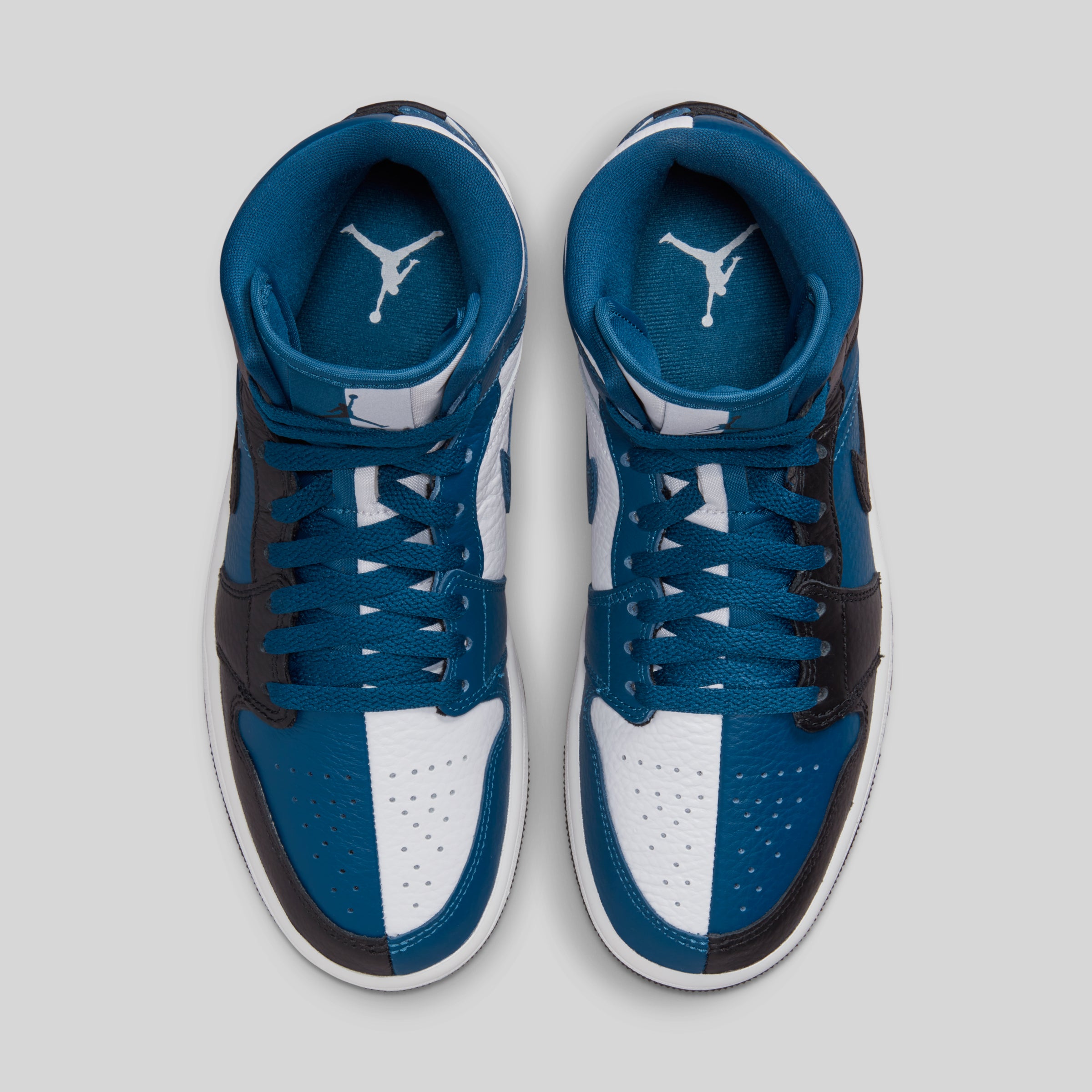 blue air jordans mid