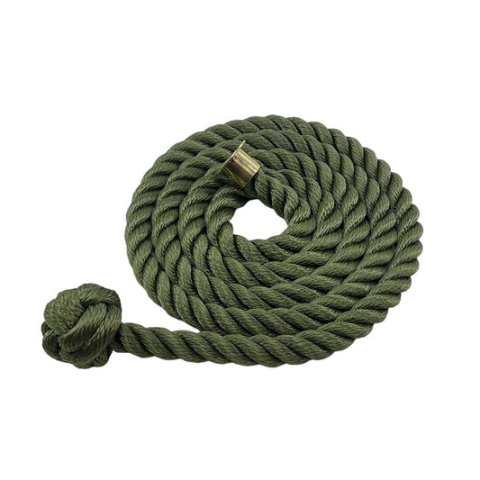 Synthetic Black Decking Rope With Man Rope Knot & Cup End