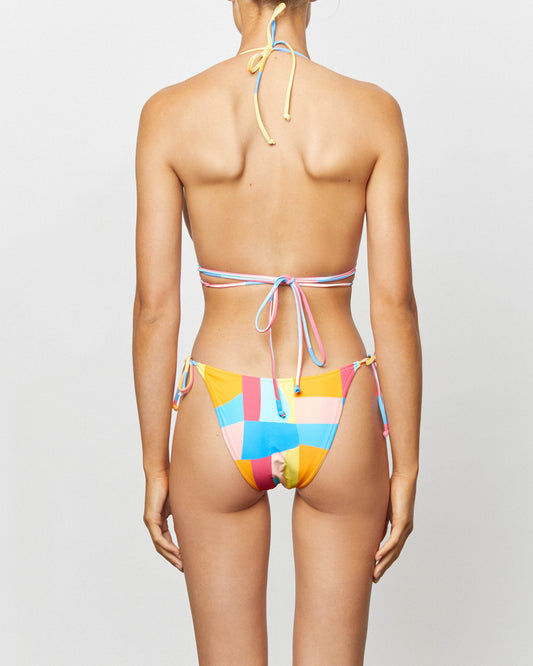 NYX MICRO TRI BIKINI TOP - Sunset Stripe / Royalty – Inch Bikini