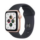 Apple Watch Series SE 1 (2020) GPS + Cellular 44 mm - Aluminium Gold - Sport band Black