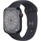 Apple Watch (Series 8) September 2022 - Wifi Only - 45 - Aluminium Black - Sport band Black