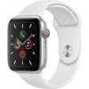 Apple Watch Series 5 (2019) GPS + Cellular 40 mm - Aluminium Silver - Sport band White