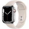 Apple Watch Series 7 (2021) GPS + Cellular 45 mm - Stainless steel Silver - Sport band Starlight