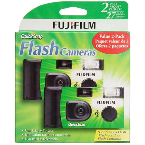 Product shot of Fujifilm pack of 2 cameras.