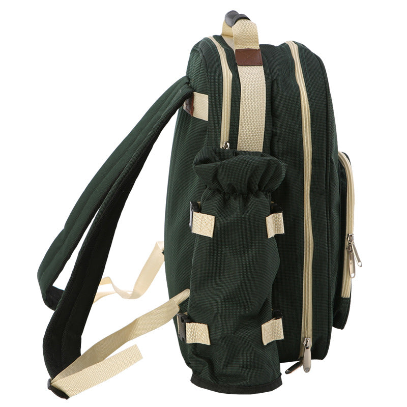 レビュー高評価の商品！ Picnic Backpack for Picnic Basket Stylish All-in-One  Portable Picnic
