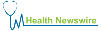 Health Newswire logo with a stylized heart rate and stethoscope design.