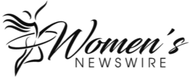 'Women's Newswire' logo with a stylized butterfly above the text.