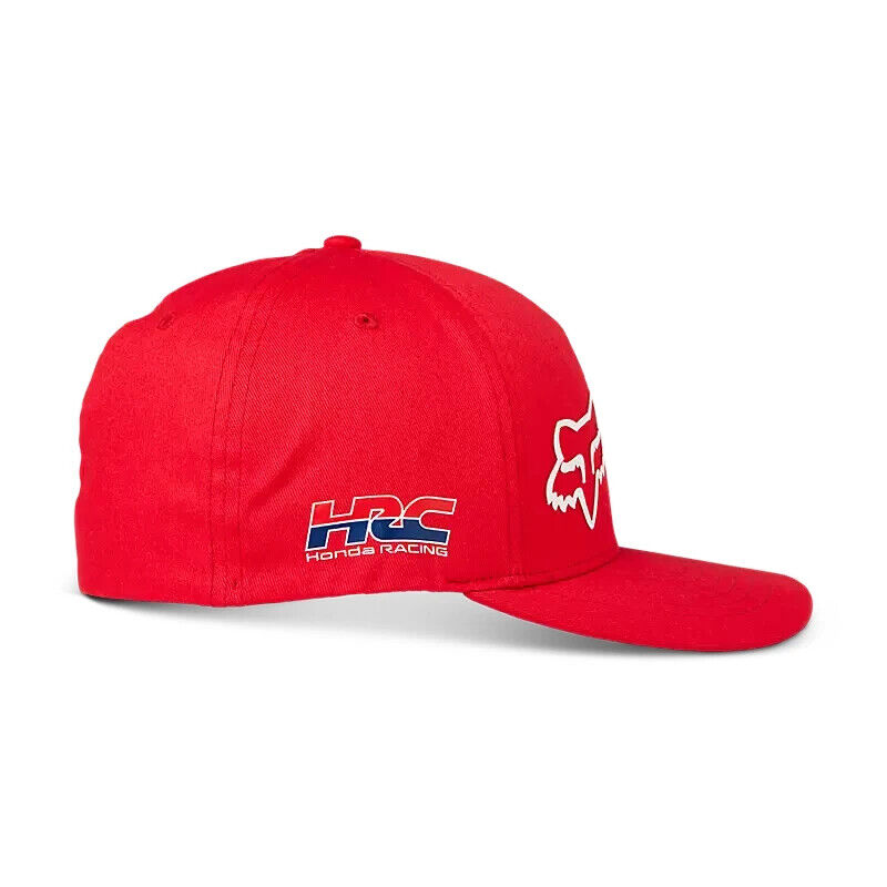 Fox Racing Honda Flexfit Cap L/XL Curved Brim Durable Cotton Flame Red