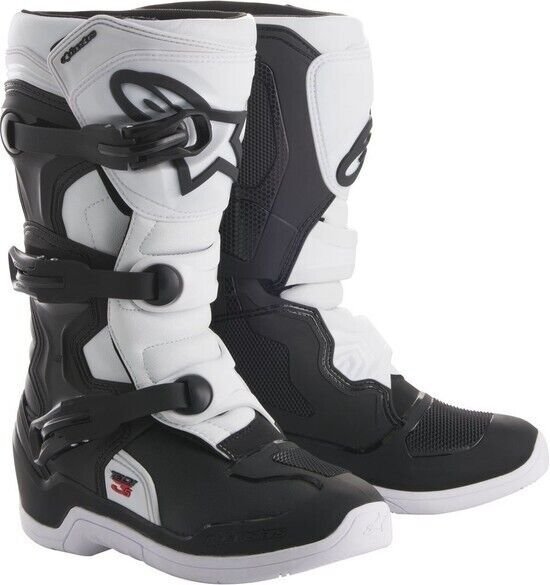 Alpinestars Tech 3S Kids Boots Black/White US Size 12 34110384