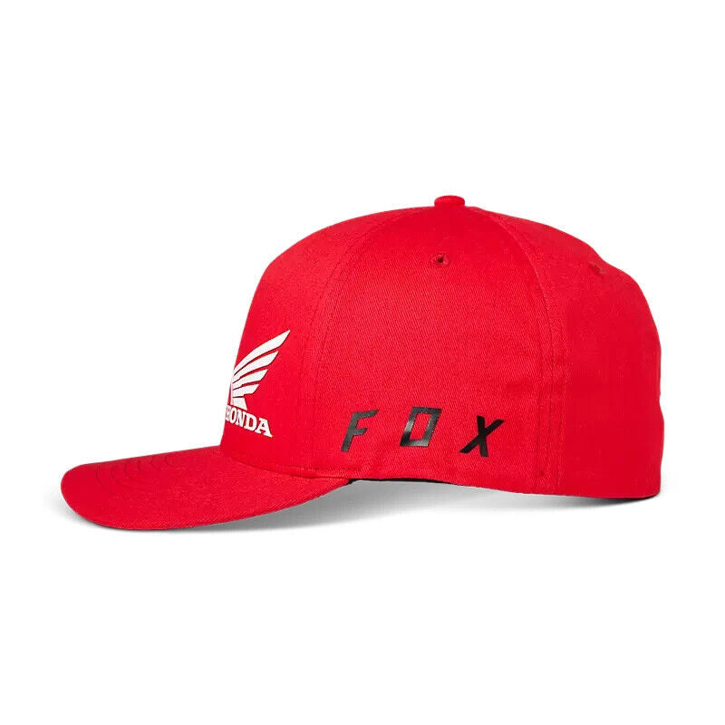 Fox Racing Honda Flexfit Cap L/XL Curved Brim Durable Cotton Flame Red