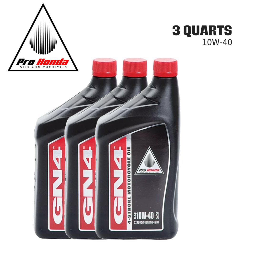 GN4 PRO Honda Oil 10w-40 SJ 4 stroke MOTORCYCLE OIL (3 QUARTS)