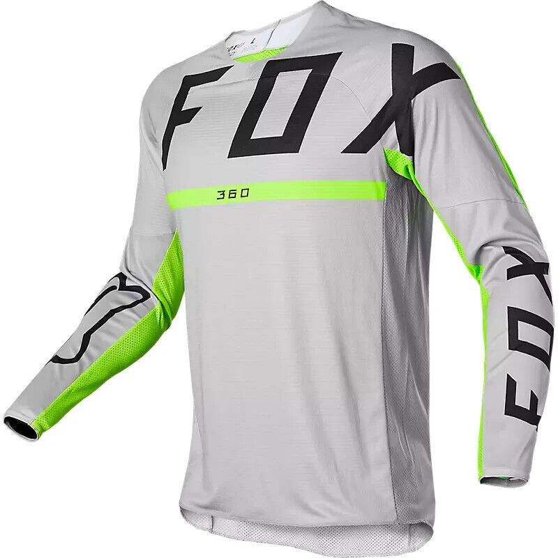 Fox Racing 360 Merz Mens MX Offroad Jersey Steel Gray