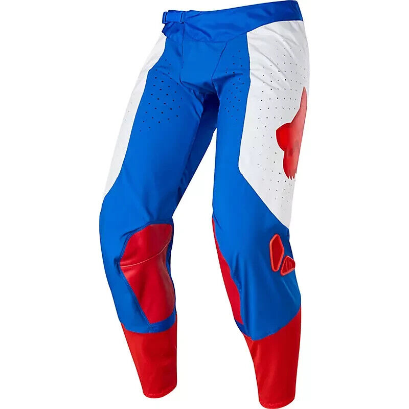 Fox Racing Airline Off-Road MX Motocross Pants PILR Blue/Red/White SIZE 38 Men's