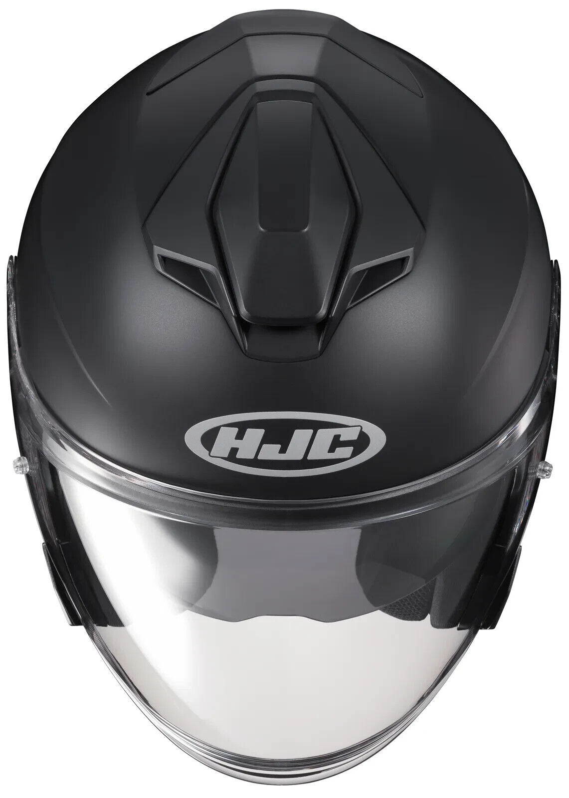 HJC i30 Open Face Motorcycle Helmet Semi Flat Black XLarge