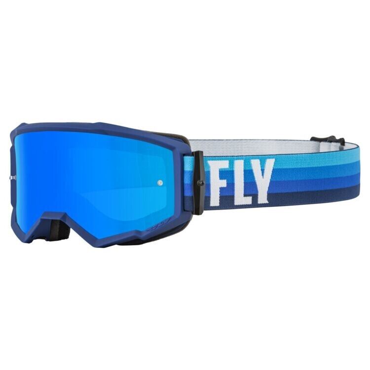 New Fly YOUTH Zone Goggle Blue & Black W/Blue Mirror Lens  37-51706