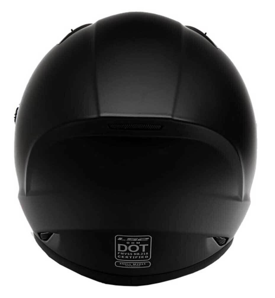 LS2 Helmets Street Fighter Full Face Motorcycle Helmet, Matte Black 419-301