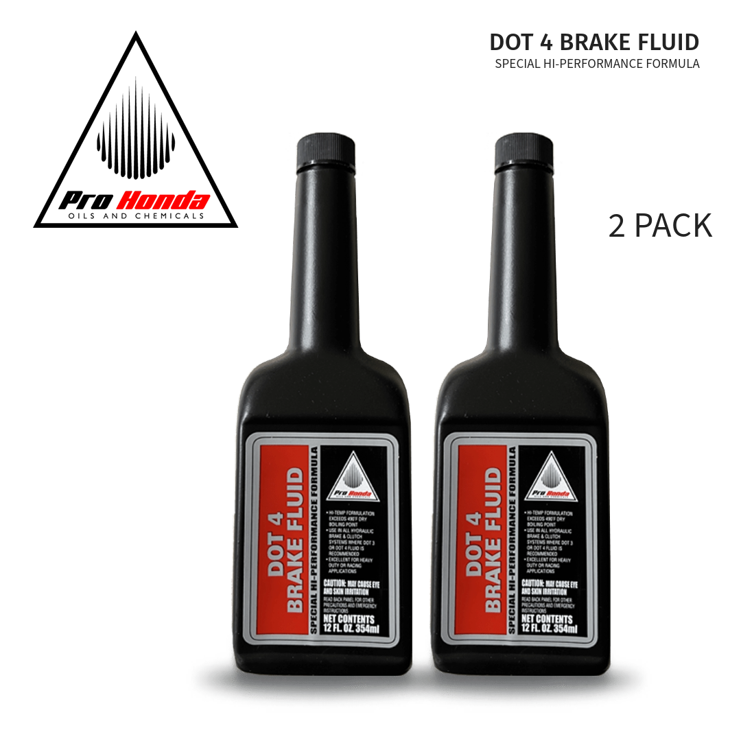 PRO HONDA DOT 4 Brake Fluid (12 FL OZ) 08203-0004 (2 PACK)