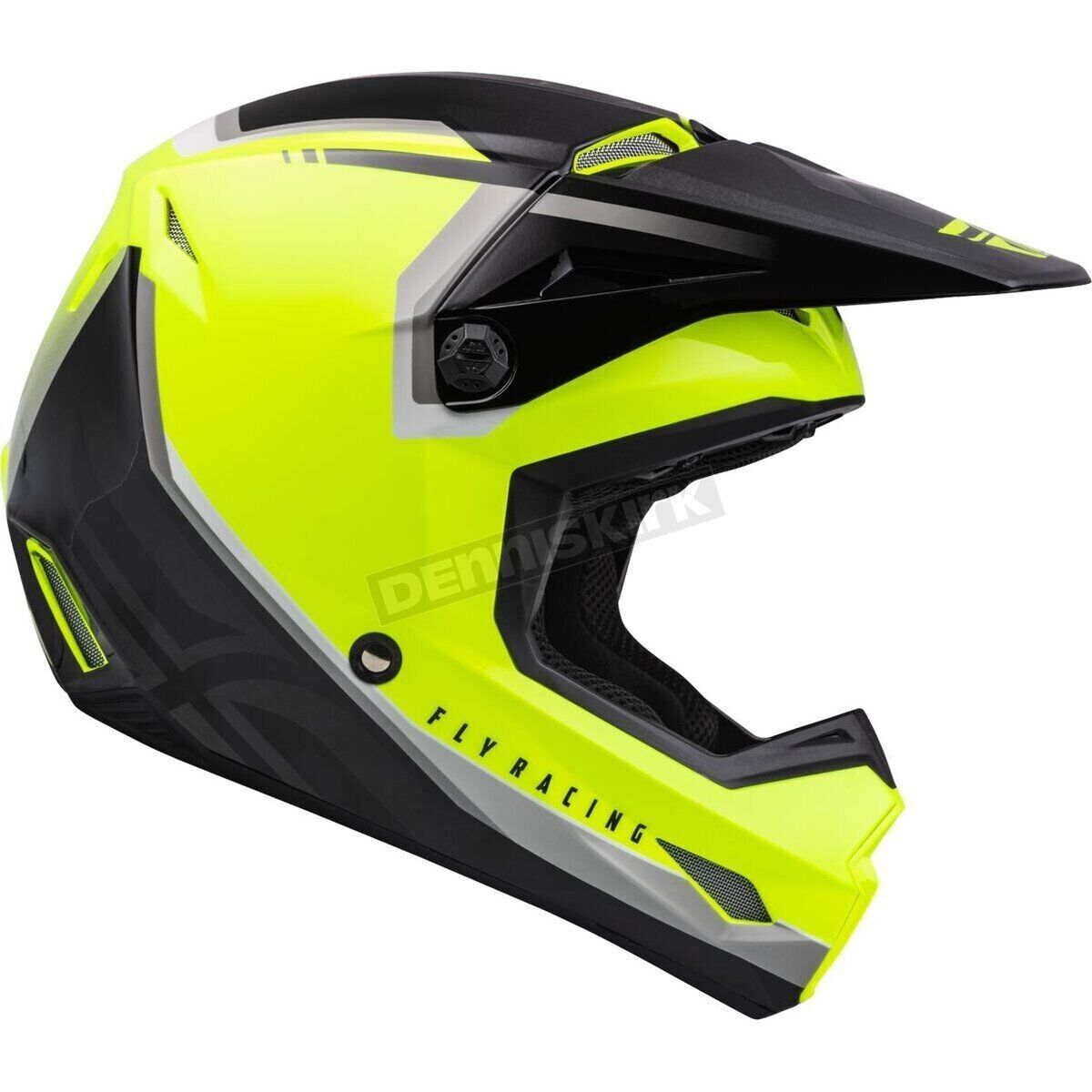 Fly Racing Youth Hi-Vis/Black Kinetic Vision Helmet (Youth Small) 73-8651YS