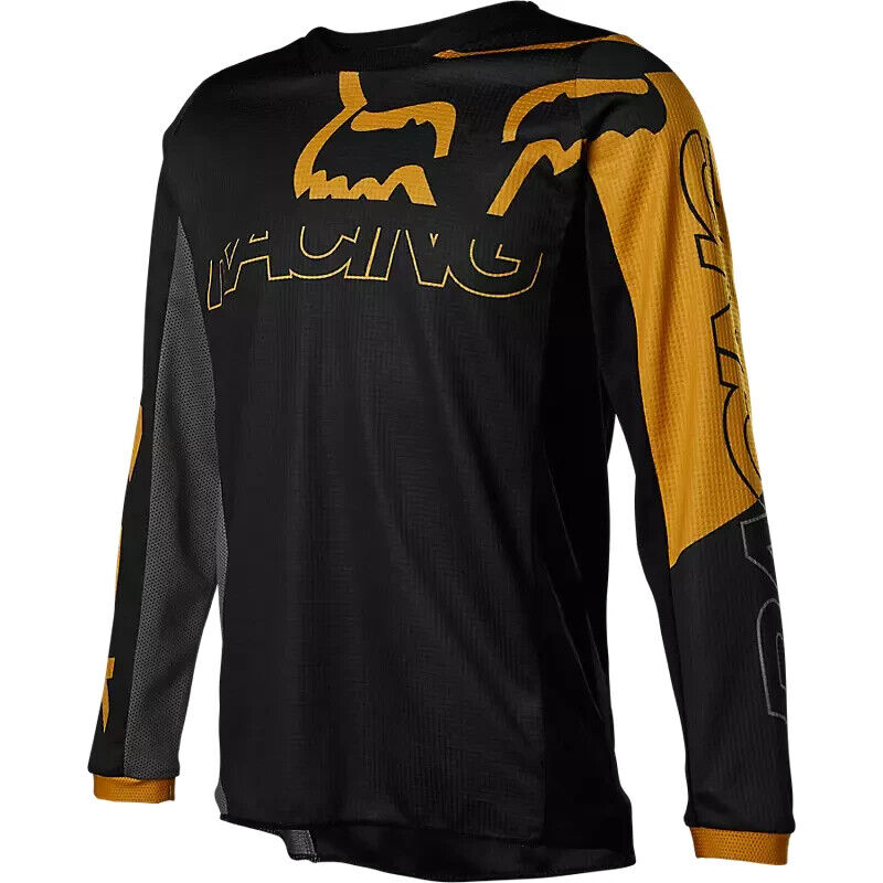 Fox Racing 180 Skew Youth MX Offroad Jersey Black/Gold