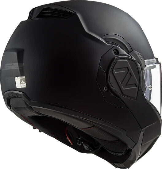LS2 Helmets Advant Noir Modular Motorcycle Helmet w/SunShield - Matte Black