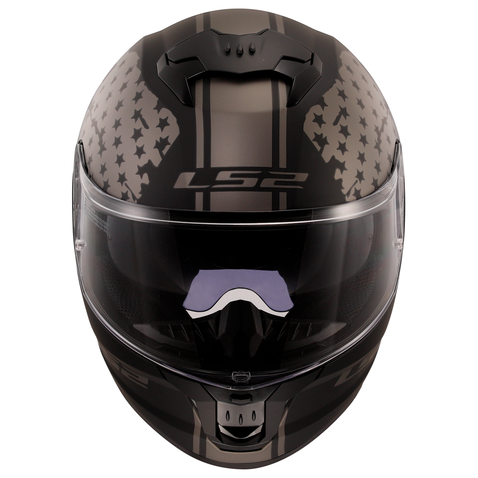 LS2 Stream II Full Face Motorcycle Helmet America Matte Gray/Black *Pick Size