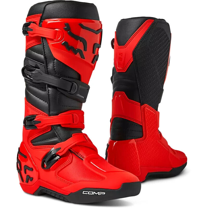 Fox Racing Men's Comp Motocross Boots (Fluorescent Red) 28373-110