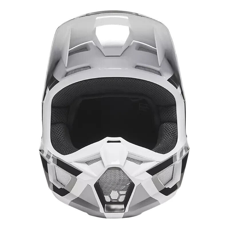 Fox Racing Youth V1 Lux Helmet-Black/White 28355-018