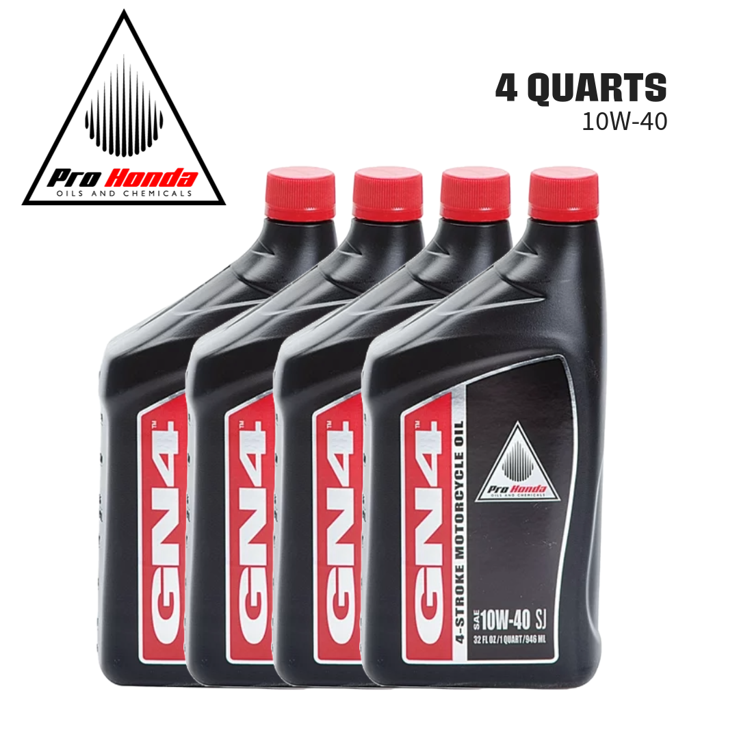 GN4 PRO Honda Oil 10w-40 SJ 4 stroke MOTORCYCLE OIL (4 QUARTS)