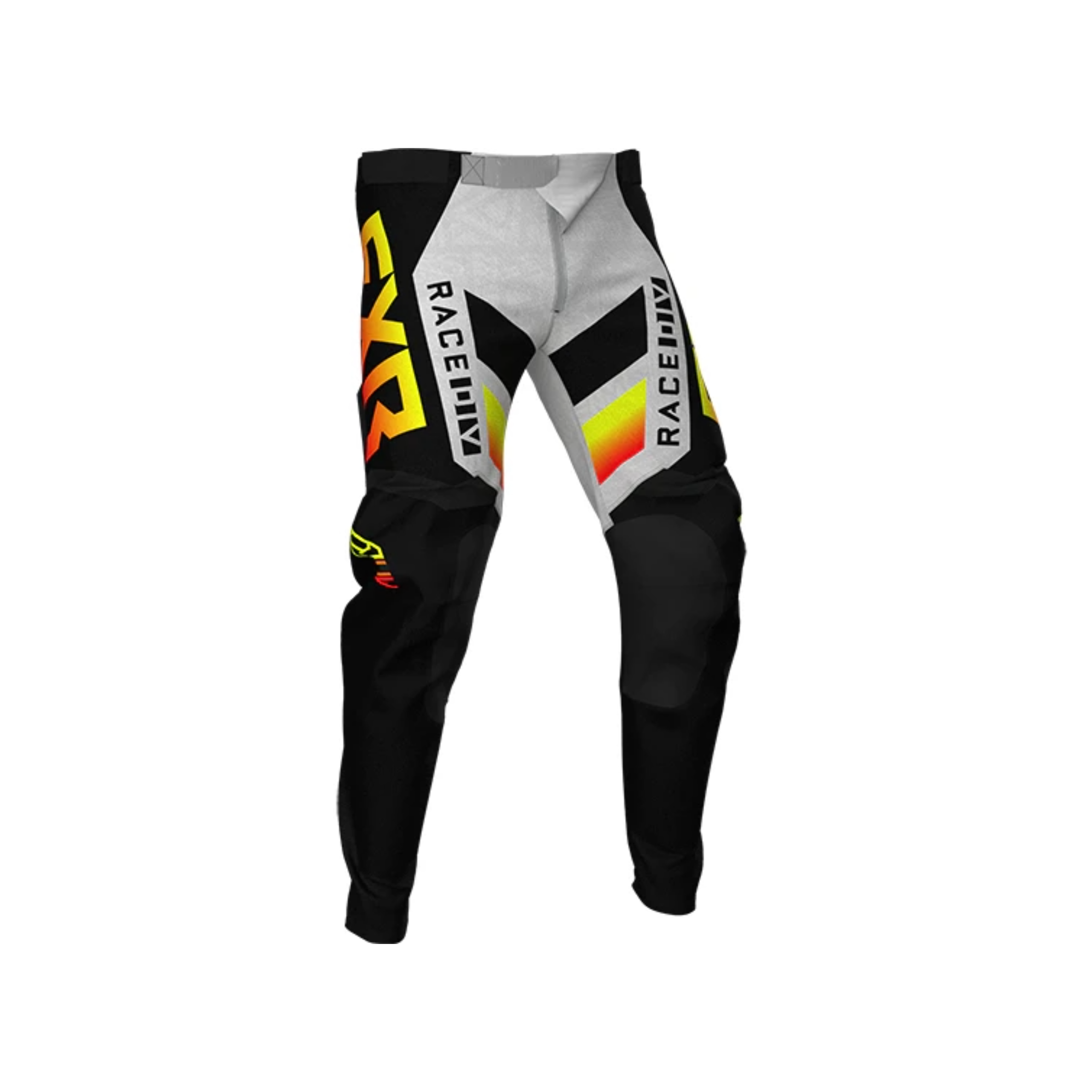 FXR Podium MX Pants BlackHiViz YellowGrey