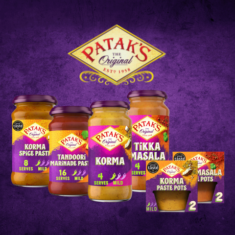 Range of Patak's curry pastes and sauces