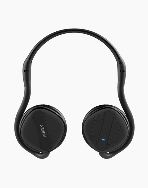 EP-B26 Bluetooth Headphones, Foldable On-ear Earphones with 24 Hours Playtime Original From Aukey Black