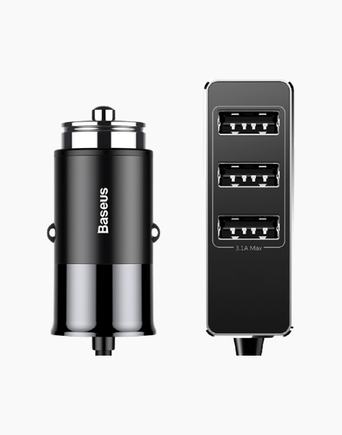 Baseus Enjoy Together 4 USB Patulous Car Charger 5.5A Black