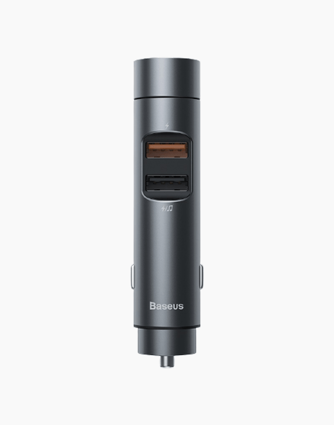 Baseus Energy Column Car Wireless MP3, Fast Charger Dark grey