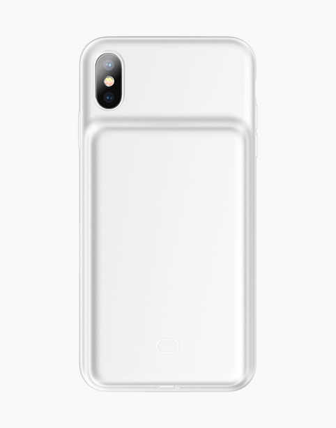 Baseus Liquid Silicone Smart Power Case 4200mAh For iPXs Max 6.5 White