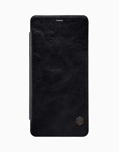 Qin Leather By Nillkin Smart Cover For Galaxy A8 - Black