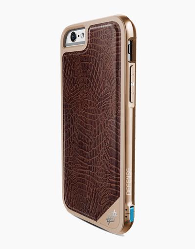 iPhone 6/6s Defense Lux Brown Croc