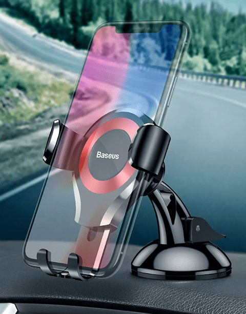 Baseus Osculum Type Gravity Car Mount Black/Red