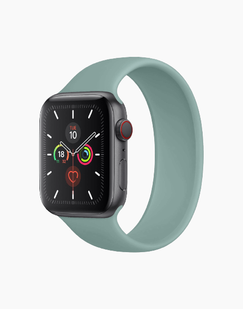 Coteetcl Silicon Solo Loop Nylon Apple Watch 44/42mm - Green