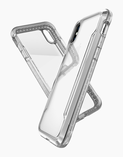 Defense Shield By X-Doria iPhone Xs Max Anti Shocks Case Up To 3M – T/Silver