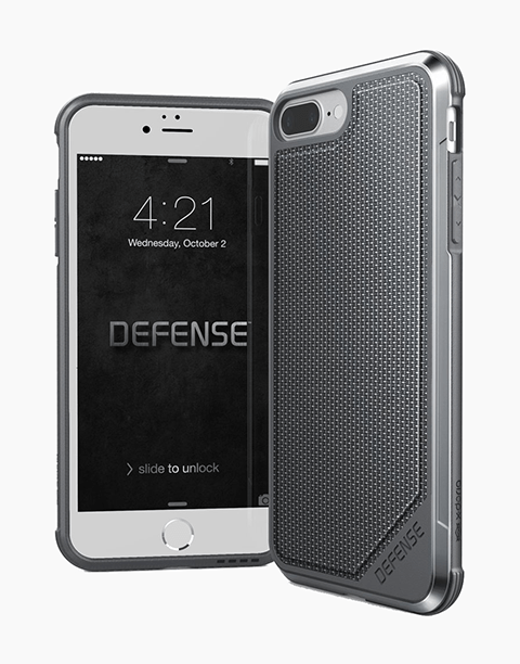 Defense Lux Nylon by X-Doria Anti Shocks Case Up To 3M For iPhone 7P | 8P - Silver